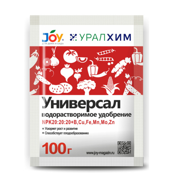 Фото Удобрение универсал водорастворимое joy 100г