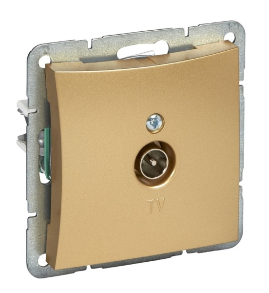 

розетка tv lexel дуэт 0,7db шампань se wde000491