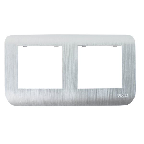 Фото Рамка (серебро, двухместная) luxar deco 10.902.03