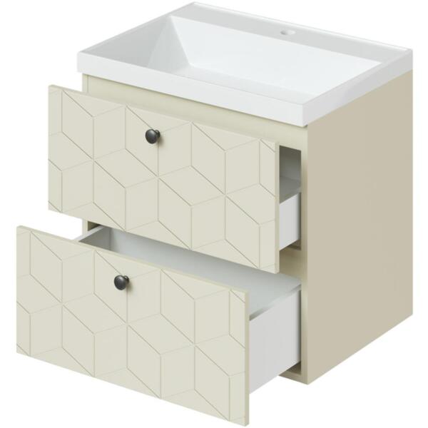 Фото Тумба с раковиной prima 60 бежевый