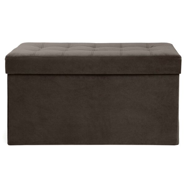 Фото Пуф каркасный прямоугольный nrava home тироль 780х390х420 коричневый