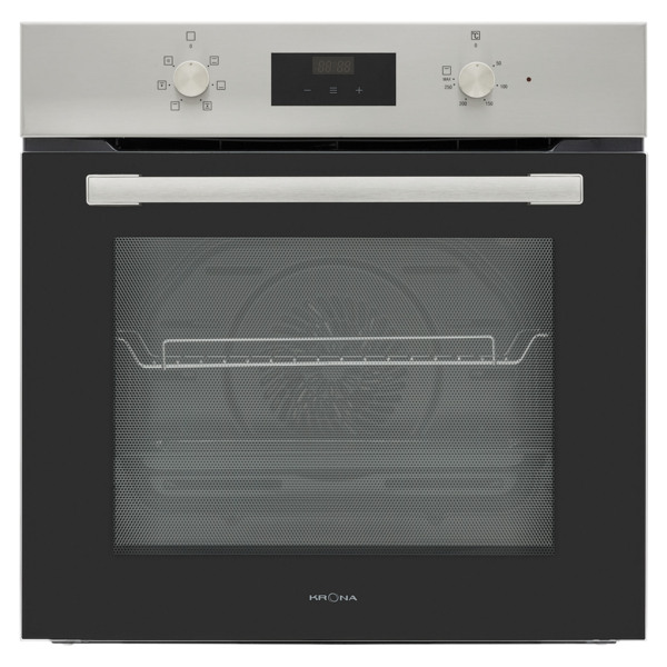 духовой шкаф электрический 60см черный нержавеющая сталь krona magnete 60 ix