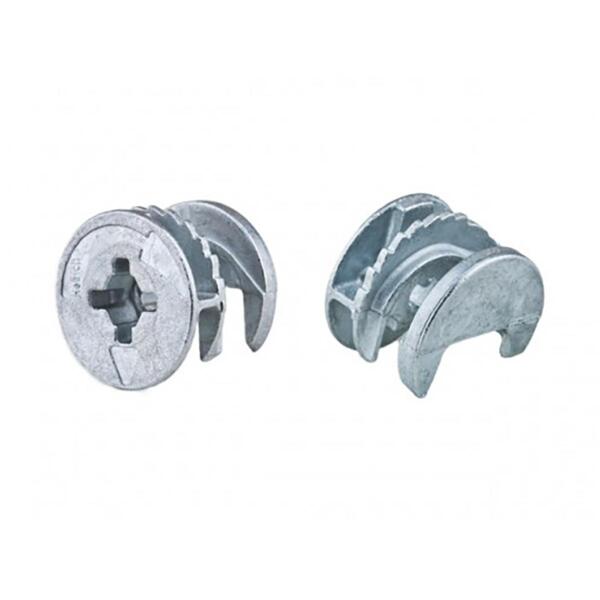 Фото Стяжка эксцентриковая для дсп 16 мм, белый цинк, 10шт element 307570