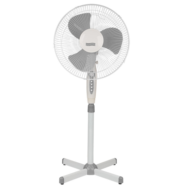 Фото Вентилятор напольный 40см 40вт, 3скор., регул.наклона, таймер, белый/серый, dx-1611t, dux