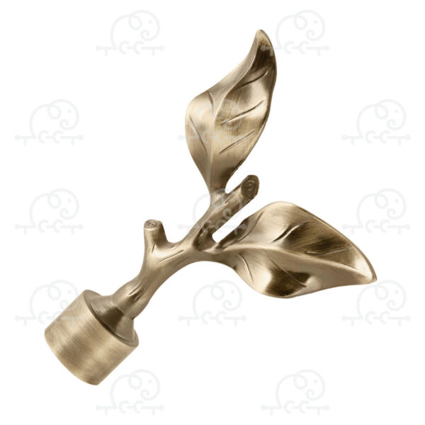 Фото Наконечник d25 ас март лист розы /2шт/ антик 4812634003946