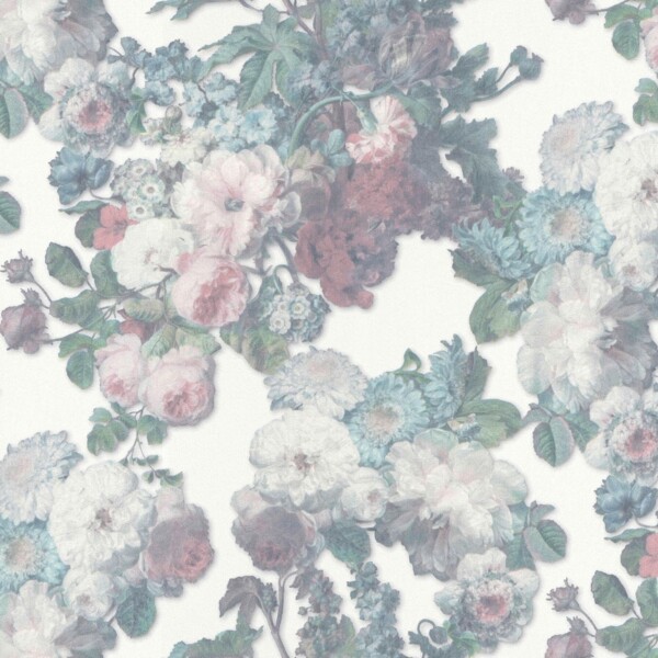 Фото Обои 12081-01 elle эрисманн винил на флизе 1,06*10,05м флористика белый