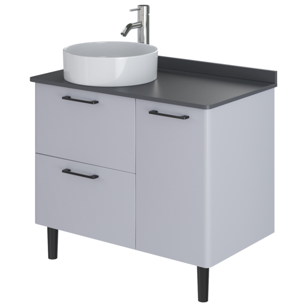 Фото Тумба под раковину итана nais 90 905х520х880 ncs s 2002-b50g (серый), матовая