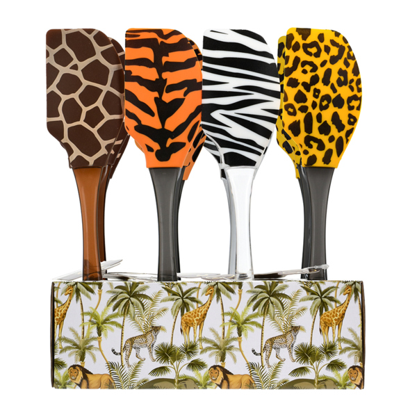 Фото Лопатка кулинарная силиконовая, с рисунком, 27*6*1,5 см, в дисплее, дизайн в е marmiton /