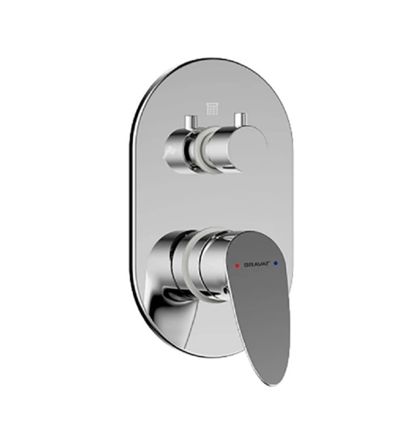 Фото Смеситель встраиваемый в стену bravat drop p69190c-rus