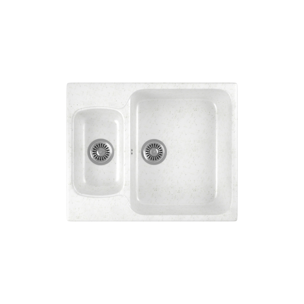 Фото Мойка кухонная мраморная greenstone 61x50 grs-09-331 белый