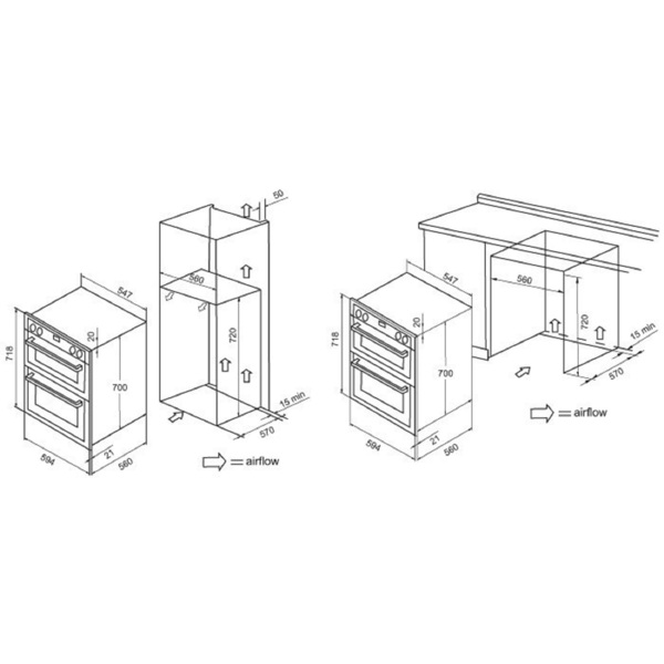 духовой шкаф электрический 60см черный krona arte 60 bl