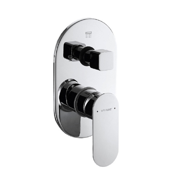 Фото Смеситель встраиваемый в стену bravat gina p69194c-eng