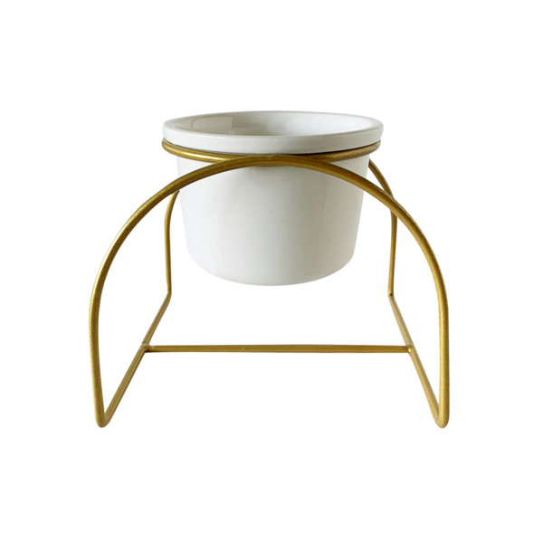 Фото Ваза керамическая атика р-р чаша 8,5х5,4см/подставка 8,5х9см rt006-j/позолота