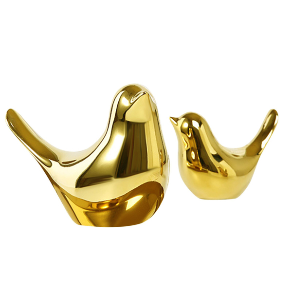 Фото Набор из двух керамических птиц 9,5х4,5х6,5см и 7,5х4х6,5см петит hp252-hp250