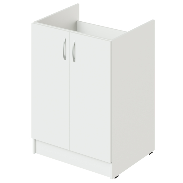 Фото Шкаф-стол рабочий 600х500х820 под мойку без столешницы белый