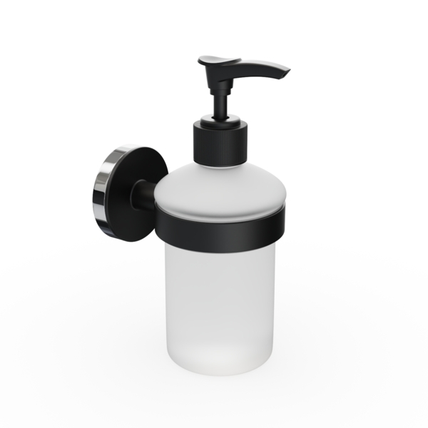 Фото Дозатор для жидкого мыла lord fora стекло черный for-lord041bl