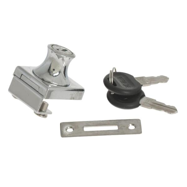 Фото Замок мебельный д/стекла 407/5, белый цинк, 1шт element 116920