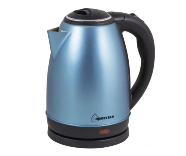чайник электрический стальной 18л 15квт синий homestar hs-1010 140400₽