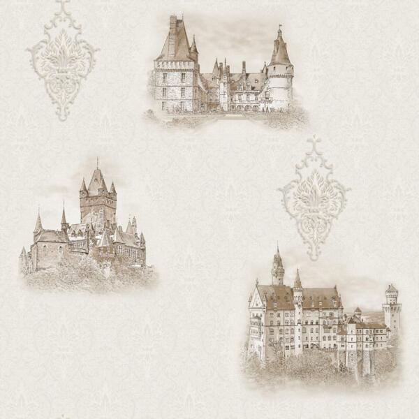 Фото Обои д752-03 соф шато бумага 0.53x10,05м города бежевый