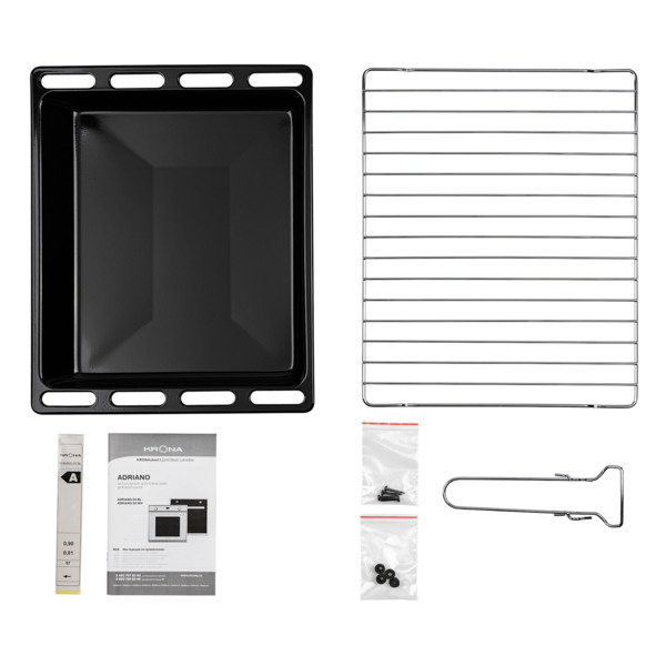 шкаф духовой электрический krona adriano 60 wh независимый 00026346