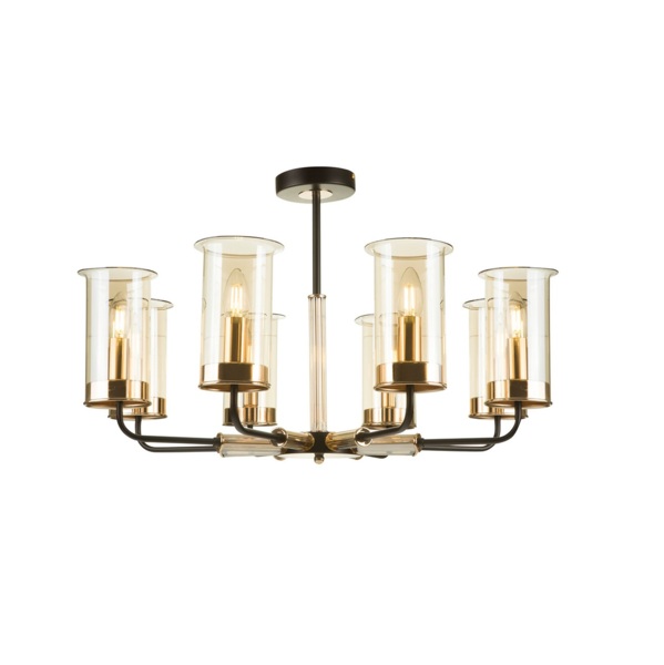 Фото Люстра подвесная freya tera fr5029pl-08b е14 8x40вт ip 20 черный