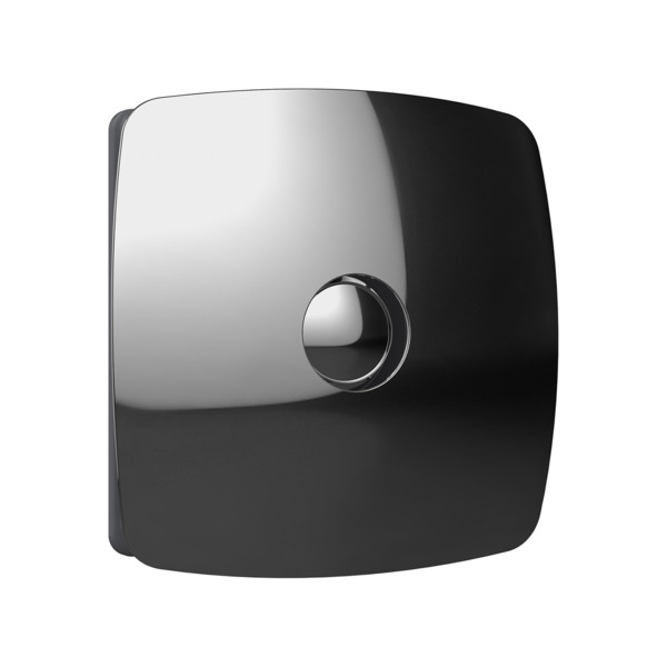 Фото Вентилятор вытяжной осевой накладной 100мм rio 4c chrome, хром, с обр. клап, diciti