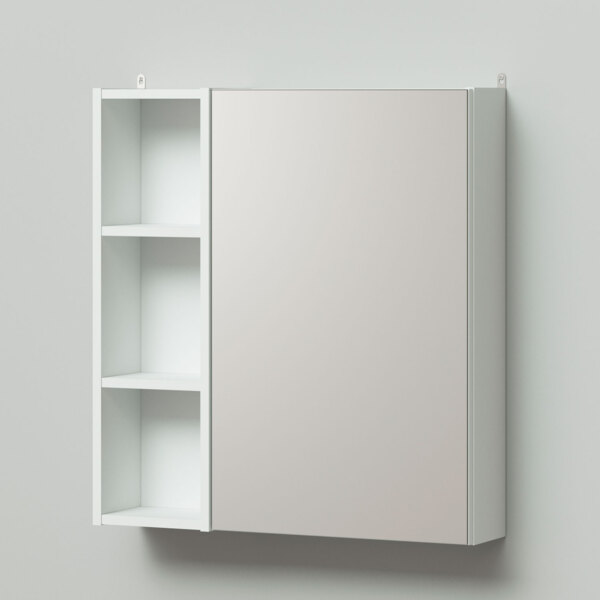 Фото Шкаф зеркало итана  вита 70 700х160х750 белый