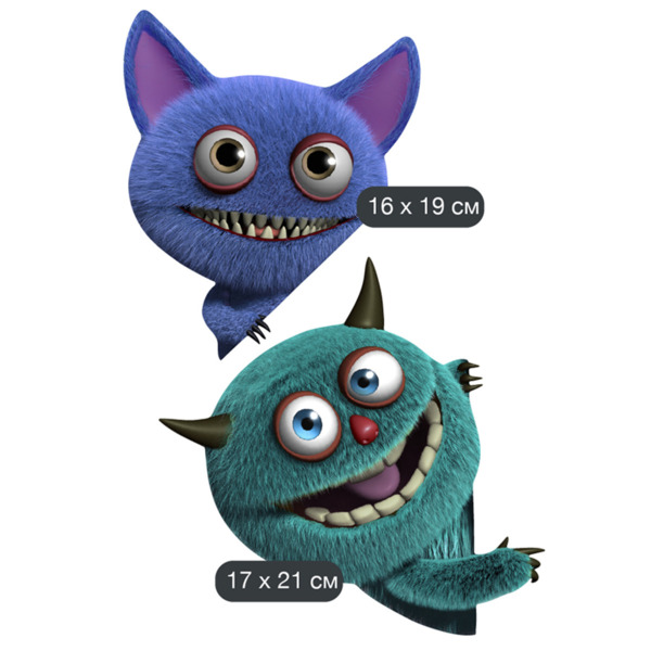 Фото Декоретто два монстрика выглядывают jo 1004