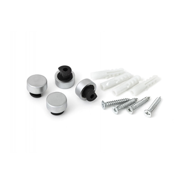 Фото Зеркалодержатель пластик-металл,матовый хром (4шт)