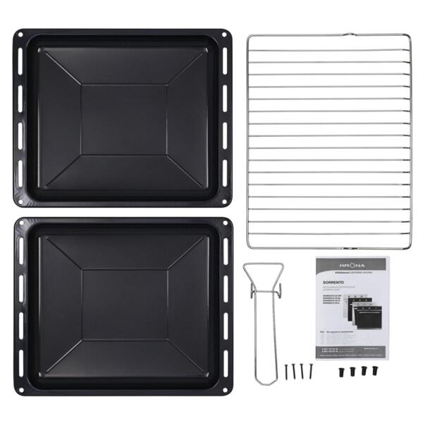 шкаф духовой электрический krona sorrento 60 bl независимый 00026366