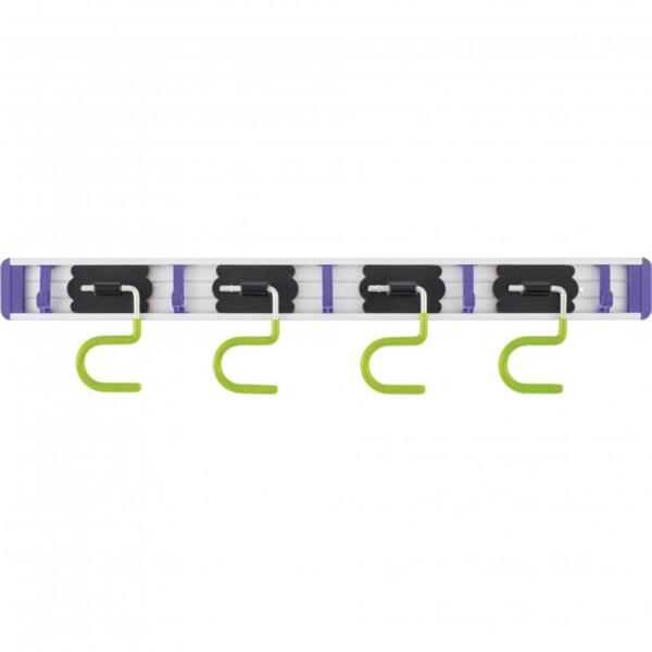 Алюминиевый настенный держатель для садового инструмента, 4 крюка// palisad