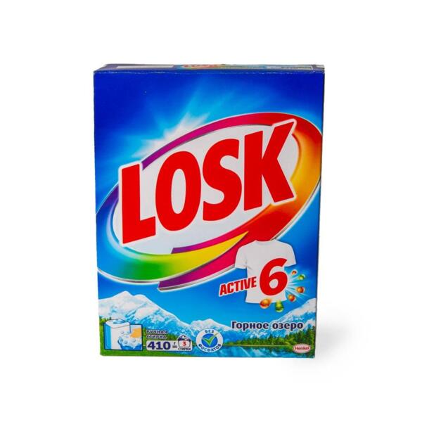 Фото Порошок стиральный 450г лоск автомат горное озеро