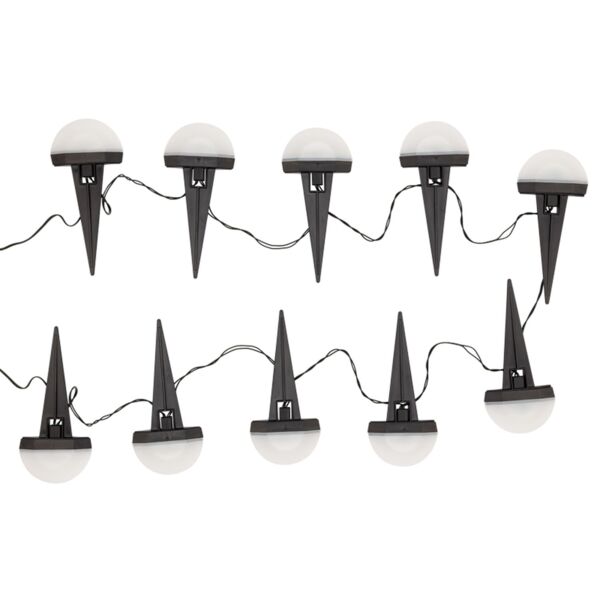 Фото Гирлянда садовая взлетная полоса с солнечной панелью led 3,8 м с аккумулятором