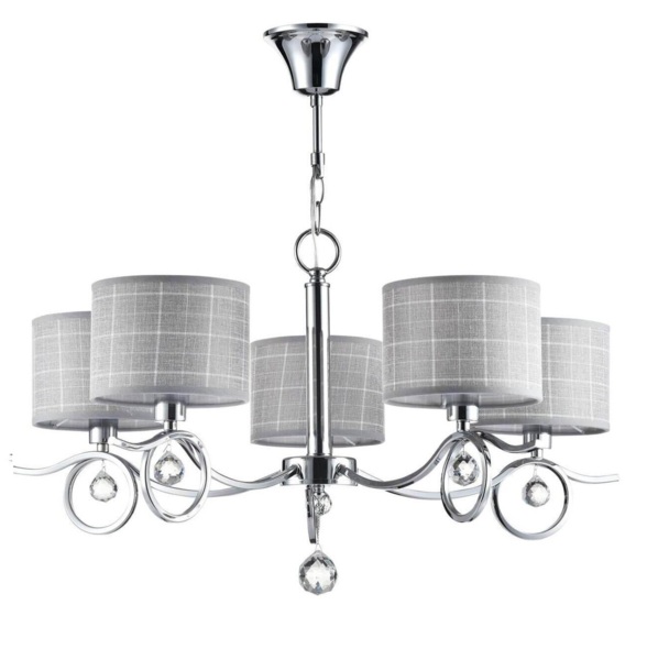 Фото Люстра подвесная freya bertrand fr5906-pl-05-ch е14 5x40вт ip 20 хром