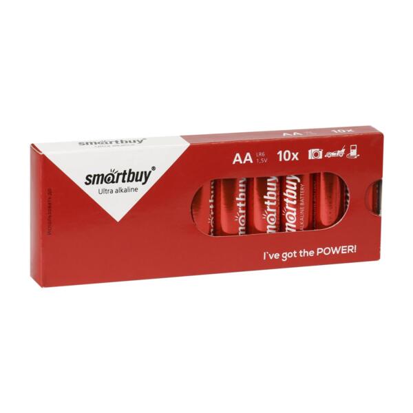 

батарейка аа алкалиновая smartbuy 10box, sbba-2a10bx, 10шт