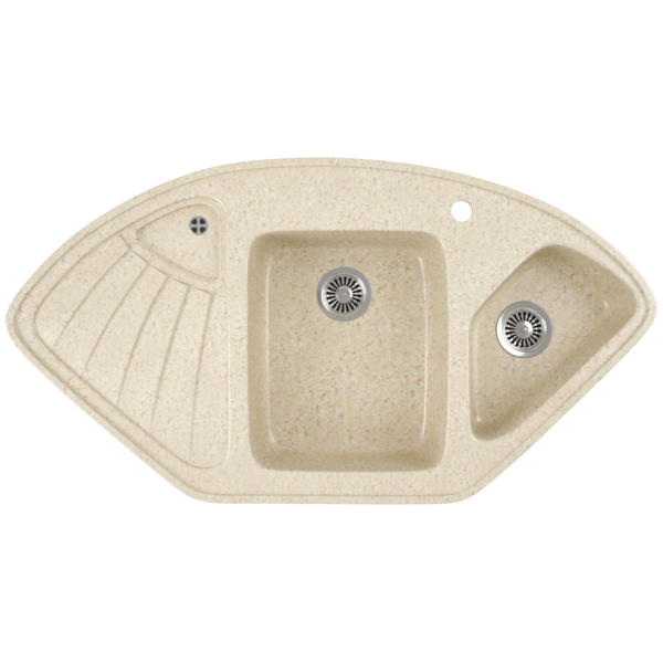 Фото Мойка кухонная мраморная greenstone 104x57 grs-14k-328 бежевый