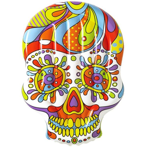 Фото Надувной плавучий матрас (остров) fiesta skull 193*141 см bestway 43194
