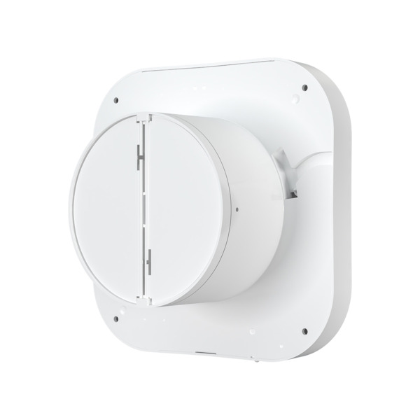 Фото Вентилятор вытяжной осевой накладной 100мм disk 4c ht, белый, с обр. клапаном и датч.влажн., era