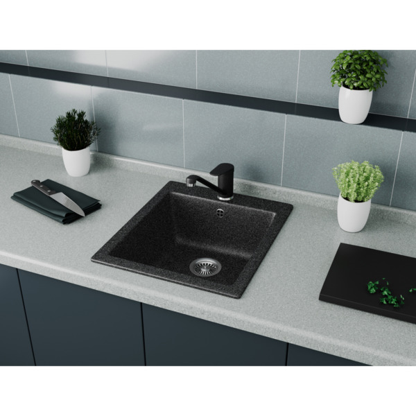 Фото Мойка кухонная мраморная greenstone 41,5x49 grs-17-307 терракот