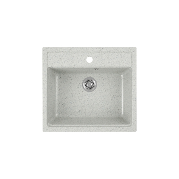 Фото Мойка кухонная мраморная greenstone 56,5x50,5 grs-06-310 серый