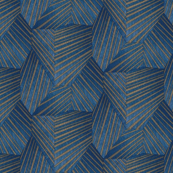 Фото Обои 12080-08 elle эрисманн винил на флизе 1,06*10,05м узор синий