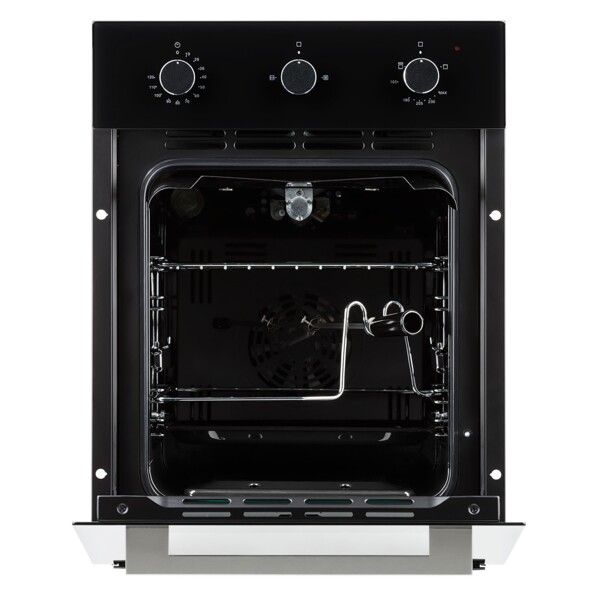 духовой шкаф газовый 45см черный krona stretto 45 bl