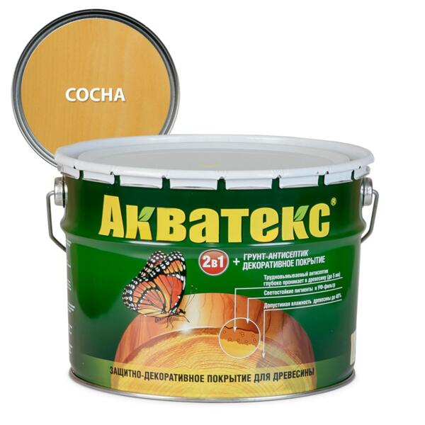 

деревозащитное средство акватекс сосна 10л