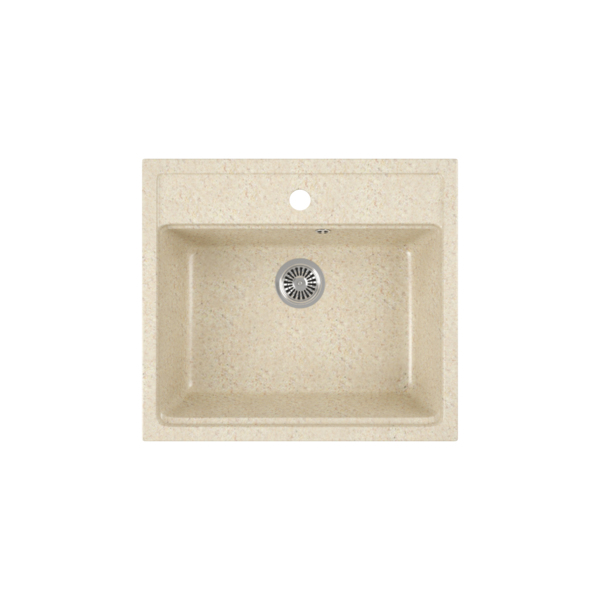 Фото Мойка кухонная мраморная greenstone 56,5x50,5 grs-06-328 бежевый