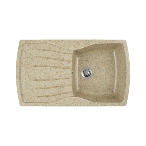 Фото Мойка кухонная мраморная greenstone 86x50 grs-22-302 песочный