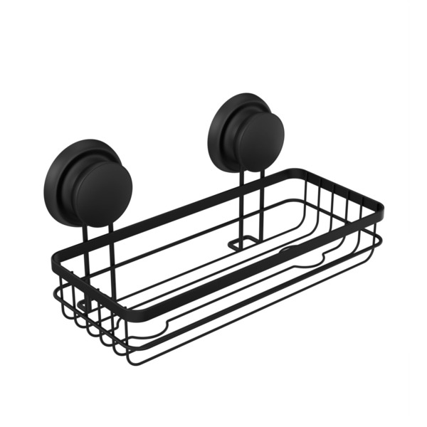 Фото Полка-решетка для ванной grafit fora черный for-gra033