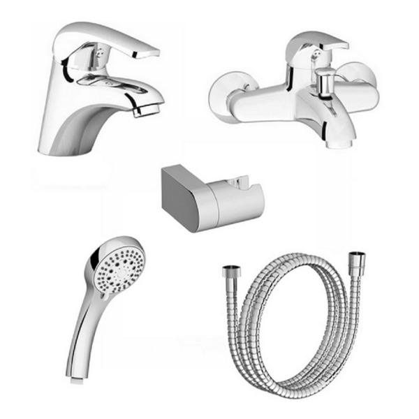 

душевой комплект ravak set rosa (rs 012.00 + rs 022.00/150 + 952.00 + 911.00 + 611.00) 70508017