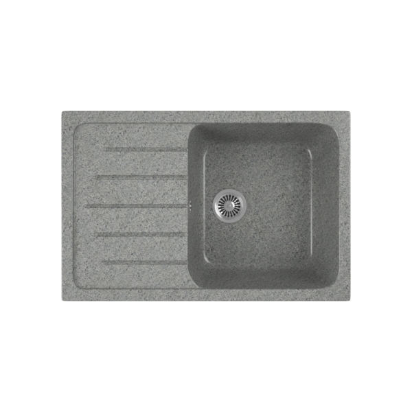Фото Мойка кухонная мраморная greenstone 75x49 grs-76-309 темно-серый