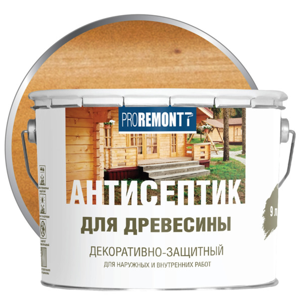 Фото Деревозащитное средство proremontt орех 9л