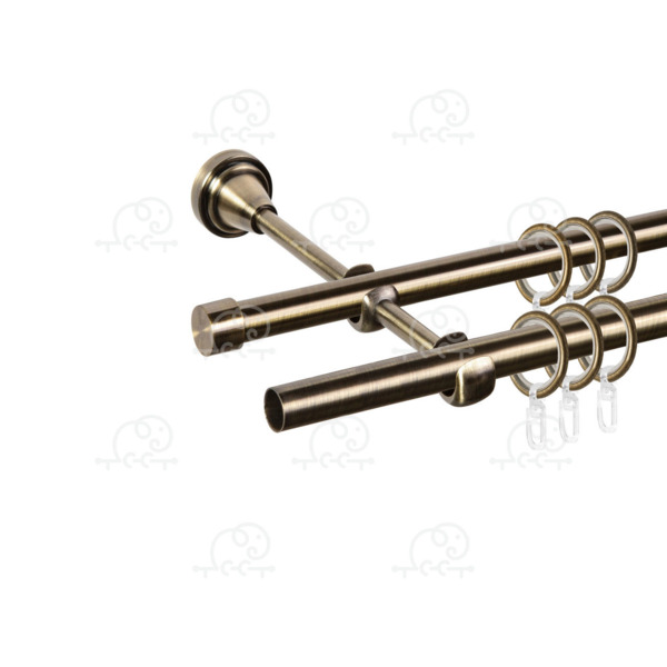 Фото Карниз двухрядный d16/16 ас март grace 2,4м антик 4812634009207